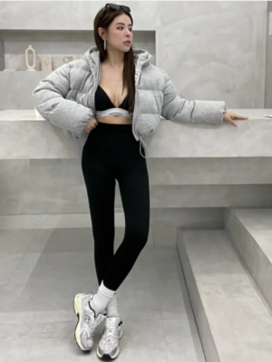 澎澎袖棉質麵包外套